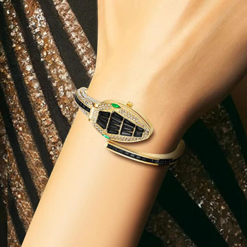Fashionable Snake Design Style, Elegant and Unique High-End Women's Quartz Watches with Niche and Atmospheric Design